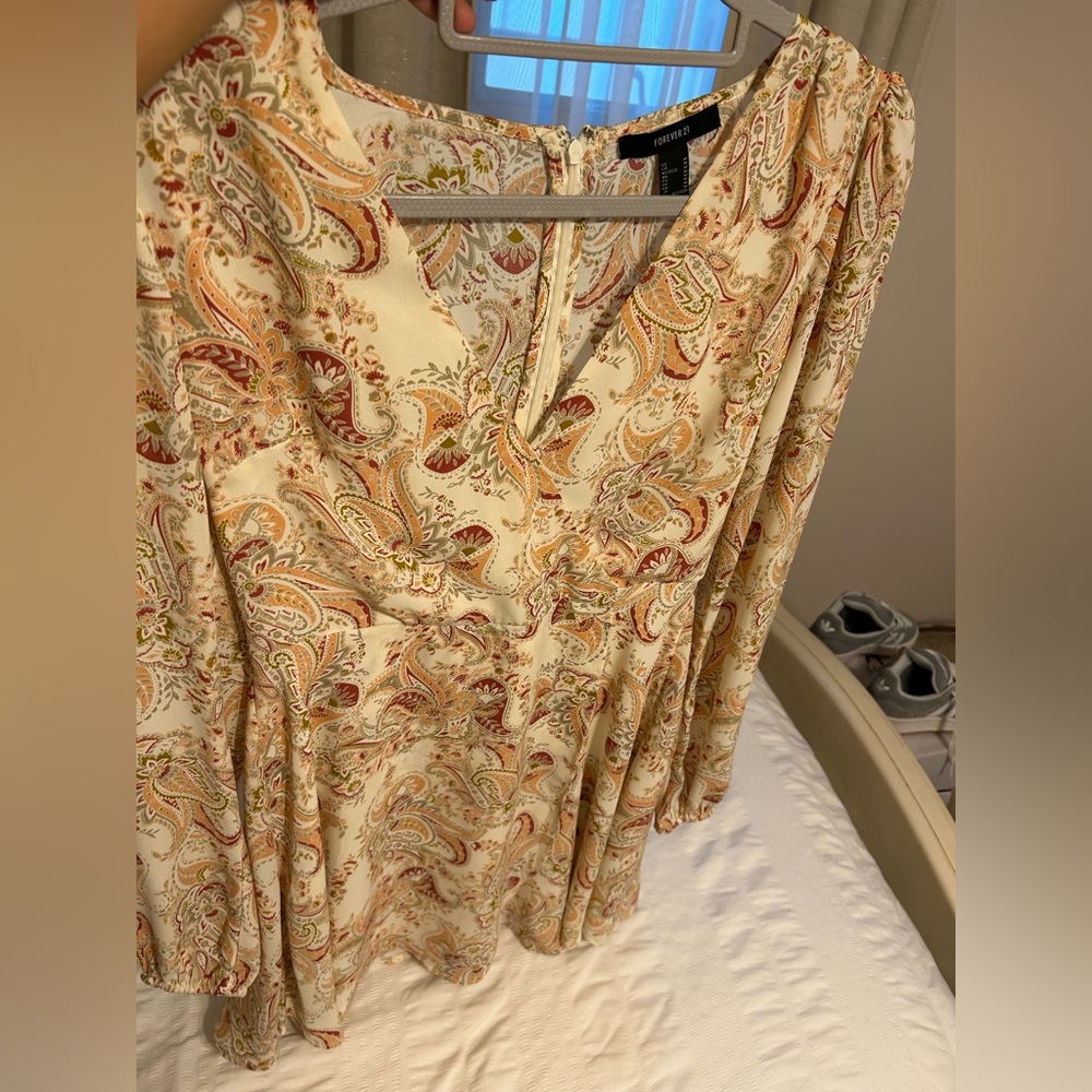 Forever 21 Multicolor Paisley Dress